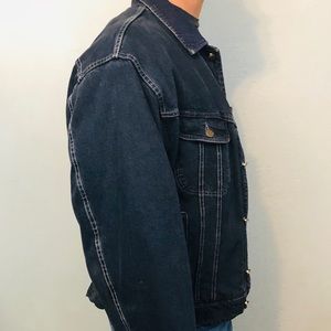 VALENTINO Men's Denim Jacket NAVY WASH Medium